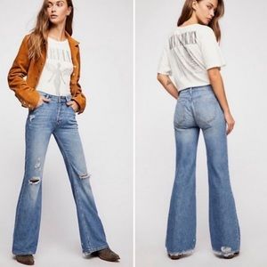 Free People Relaxed Heritage Flare Jeans